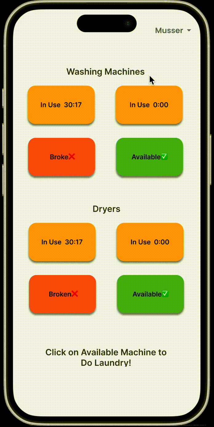 GIF showing the interaction flow of avoiding conflicts